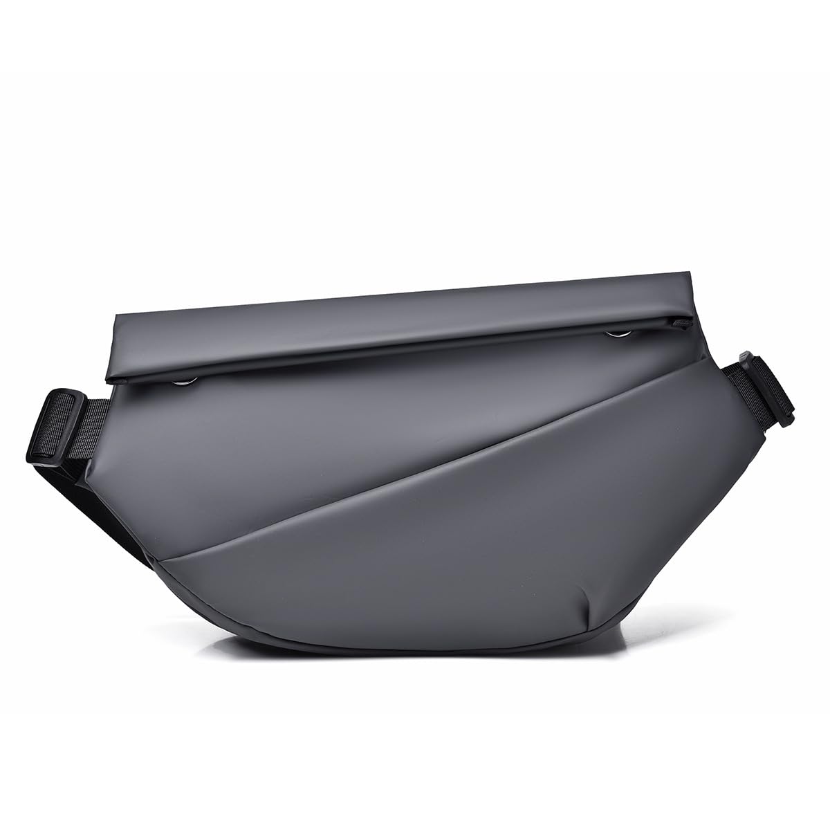 Men’s Anti-Theft Fanny Pack Crossbody Belt Bag Adjustable Strap – Grey One Size
