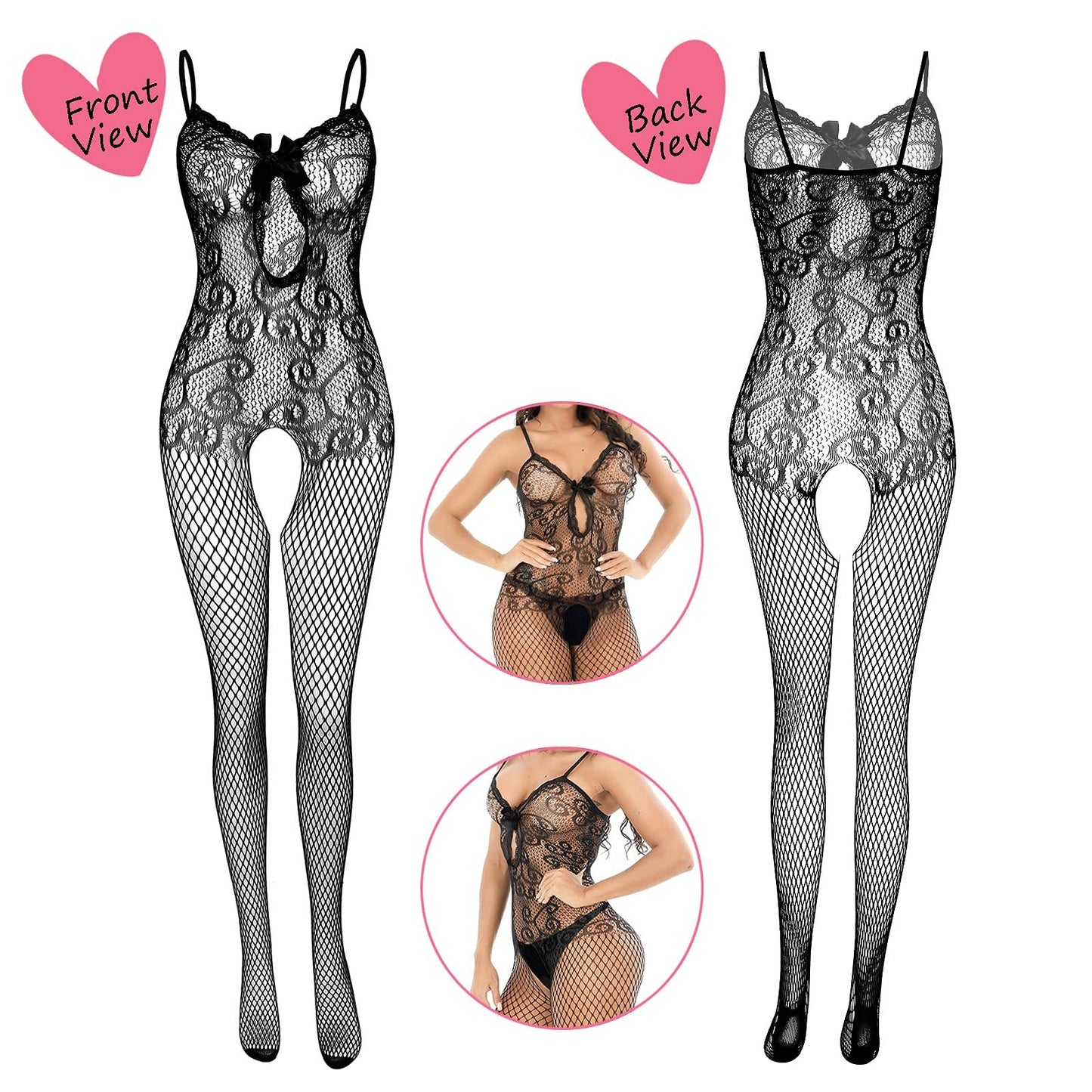 JDiction Fishnet Lingerie Fishnet Bodysuit Lace Bodysuits Sexy Babydoll