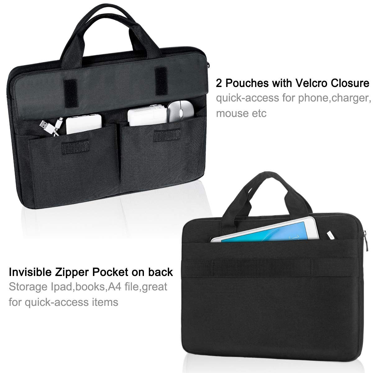 Laptop Bag case 17 17.3" with Shoulder Strap Waterproof Computer Sleeve Cover