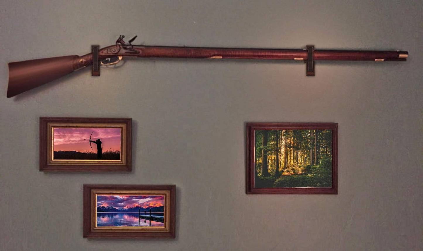 Teslyar Gun Rack Wall Mount Hold Up Displays Horizontal Rack