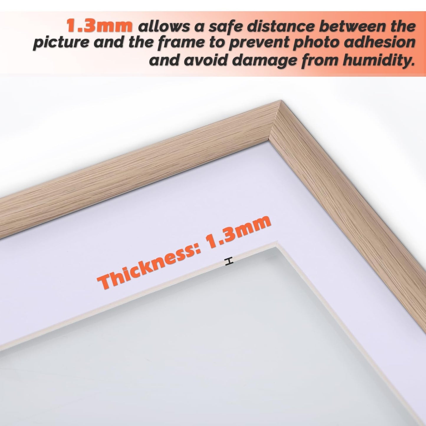 30x40cm Picture Mounts Acid-Free for 25x30cm Frames, 10-Pack White Photo Mounts