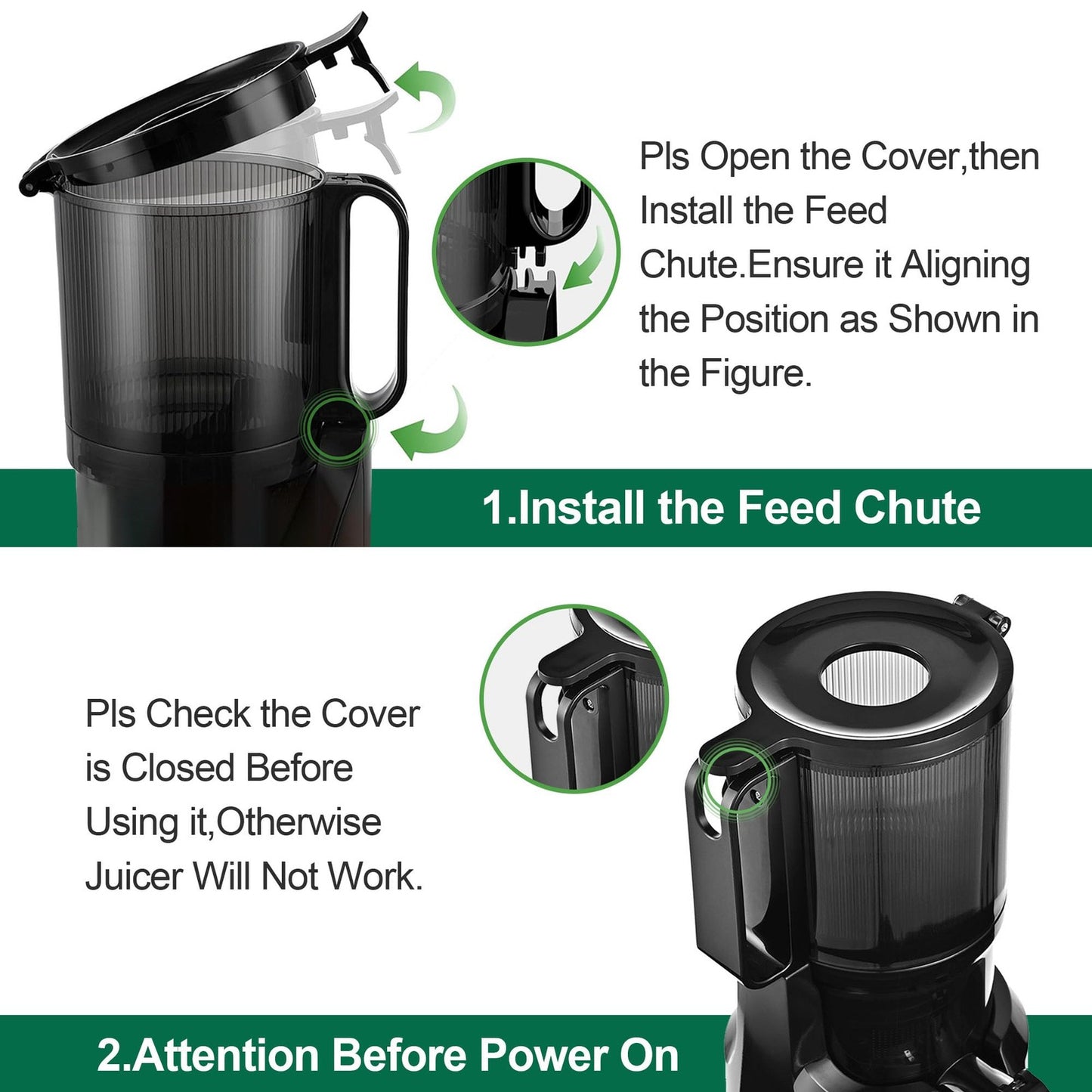 Cold Press Juicer Machines,Fretta Slow Masticating Juicer with 108MM Large Feed