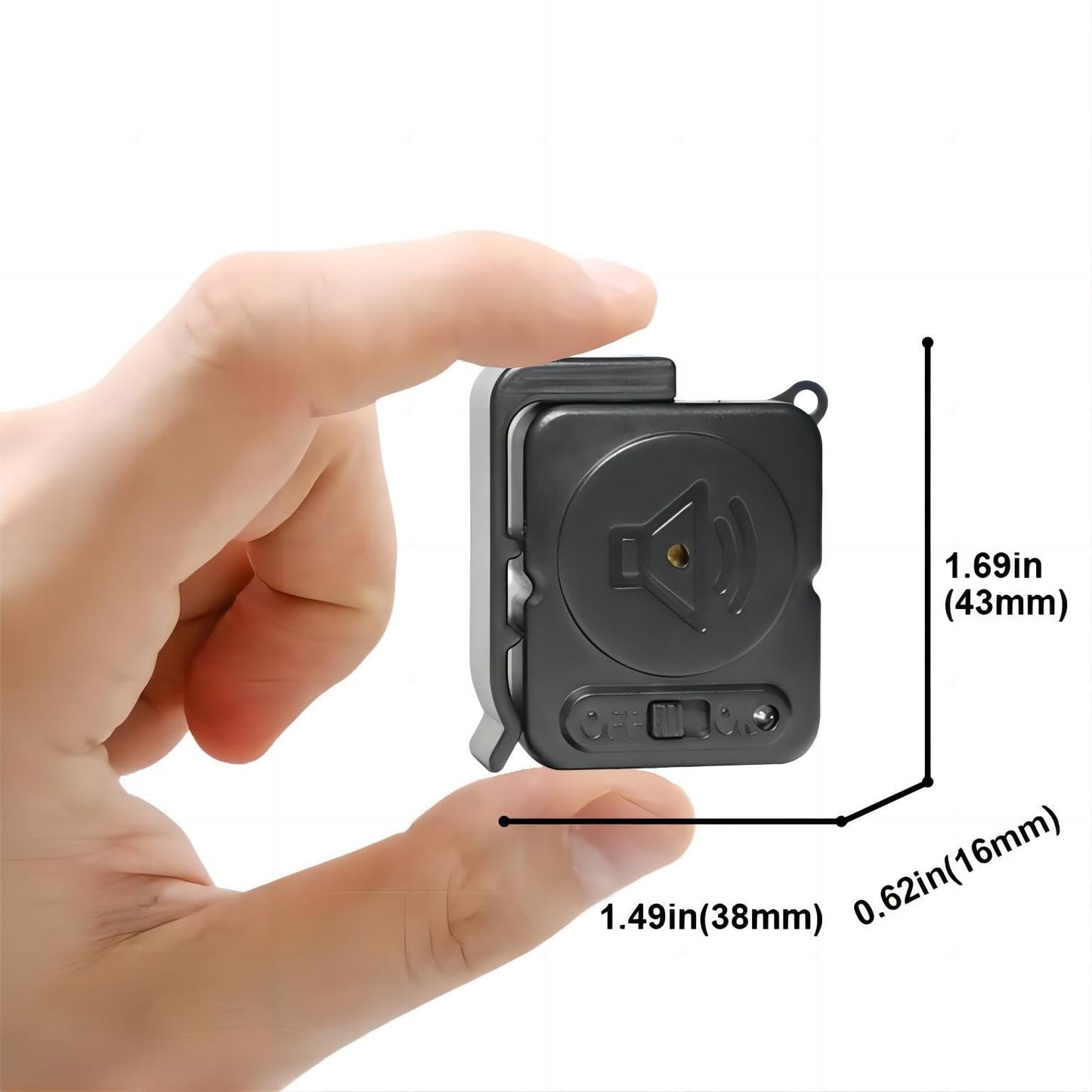 Door Knob Alarm 4 Pack 120dB Vibration Sensor Alert – Black