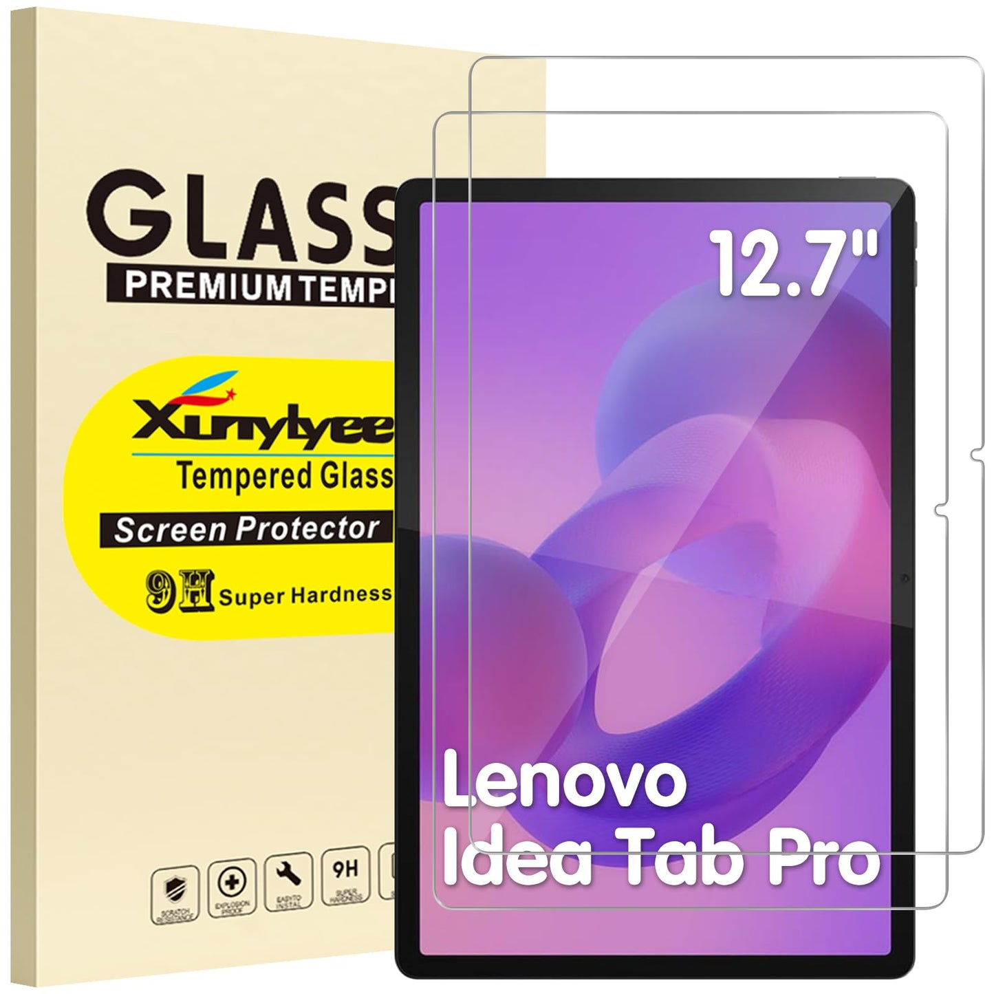 Screen Protector Tempered Glass Anti-Scratch 12.7-inch 2-Pack – Lenovo Tab P12