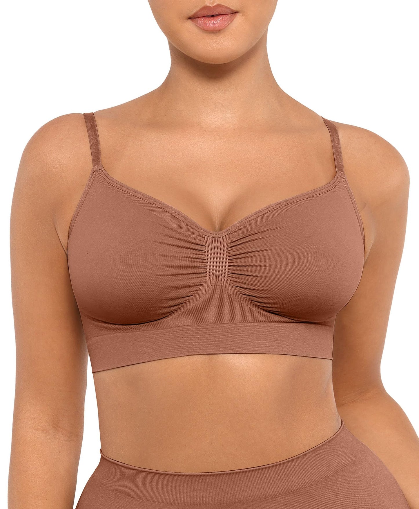 Seamless Wire‑Free Comfort Bra Plus Size Minimiser Adjustable Straps – Sienna XL