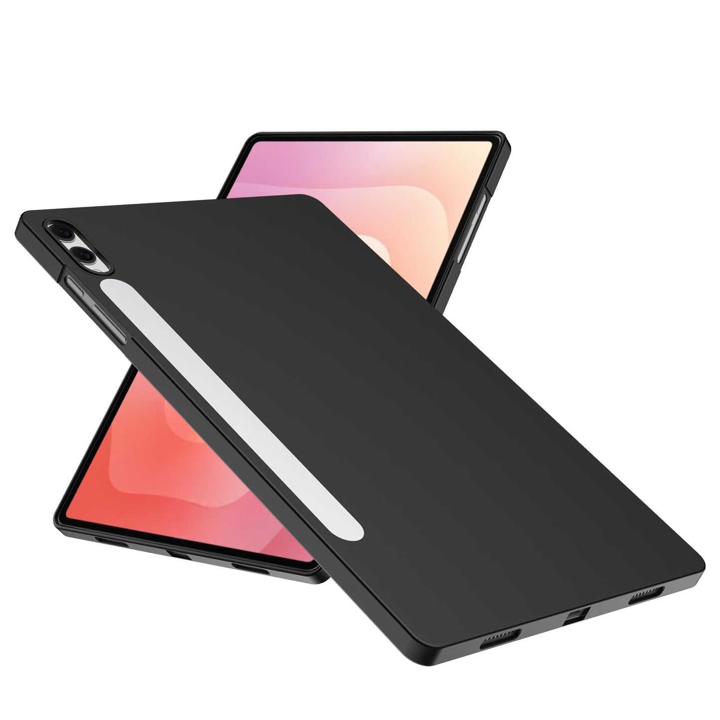 Tablet Case for Samsung Galaxy Tab S11 Ultra 14.6in Flexible TPU Ultra-Slim Shockproof – Matte Black