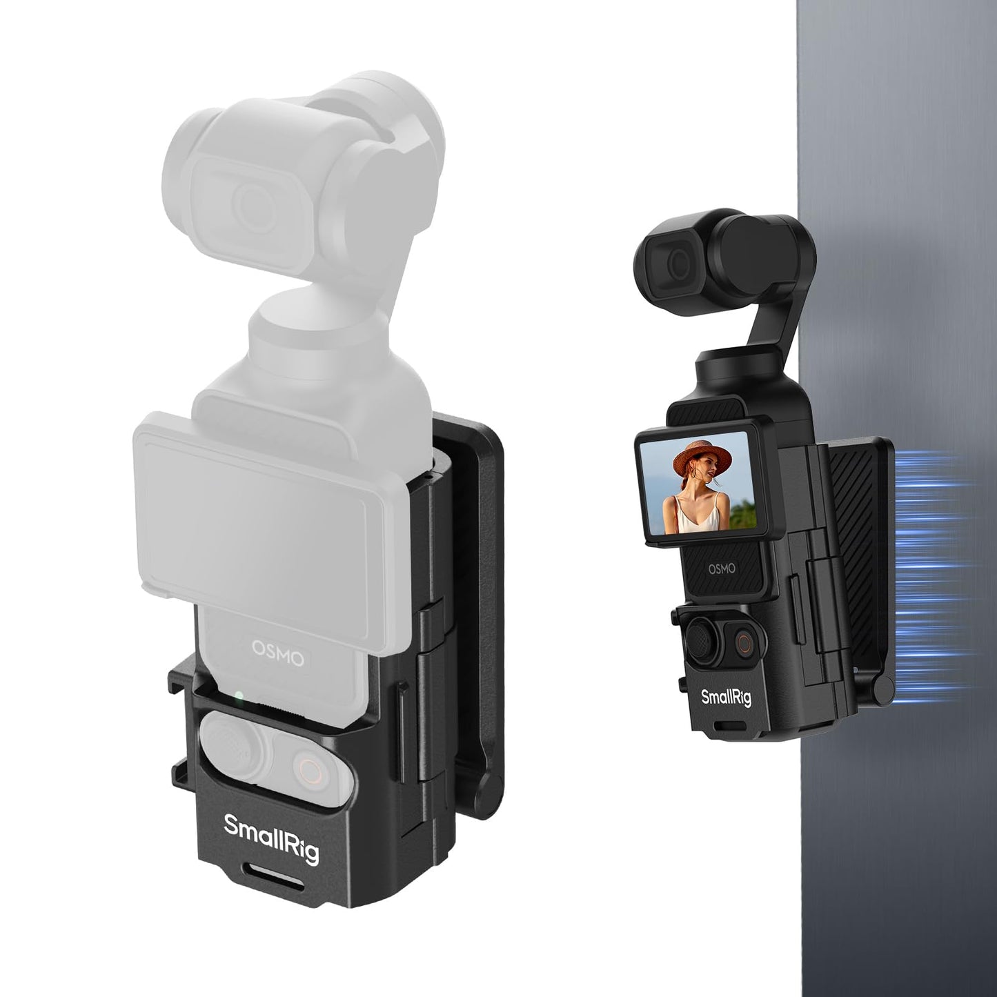 SMALLRIG Mount for DJI Osmo Pocket 3 Magnetic 180° Adjustable with Cold Shoe – Model 5631