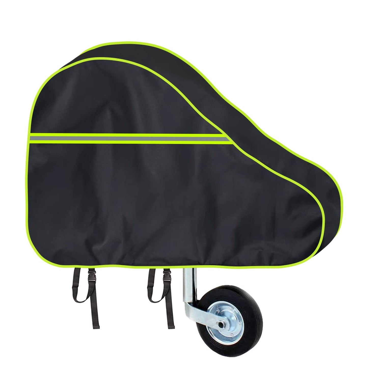 Universal Caravan Tow Hitch Cover Waterproof Reflective Edge with Double Click Lock – Large