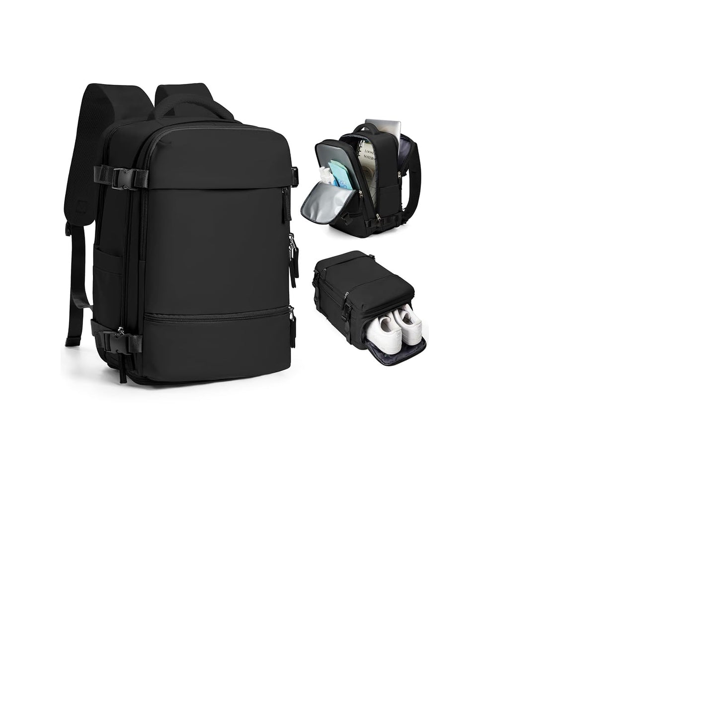 Vacuum Travel Backpack with Pump Fits Ryanair Cabin 40x30x20cm – Cabin Size