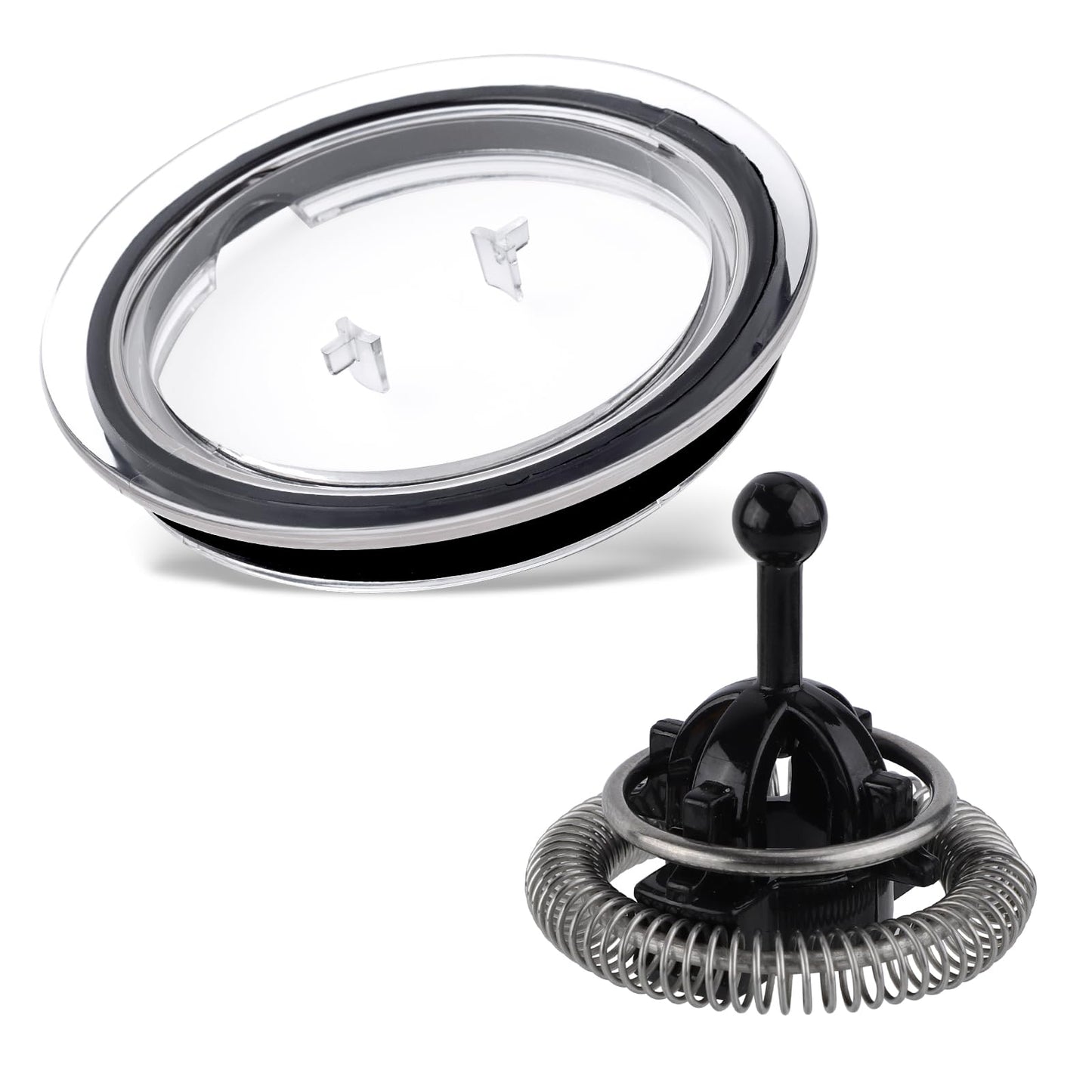 Milk Frother Replacement Whisk and Lid Cover Compatible with Nespresso Aeroccino 3/4/XL – Aeroccino 3/4/XL