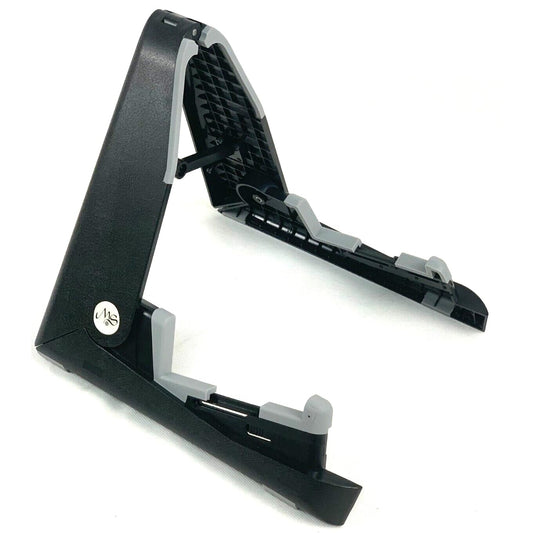 RockJam Folding Guitar Stand Portable for Classical Acoustic Electric – Black