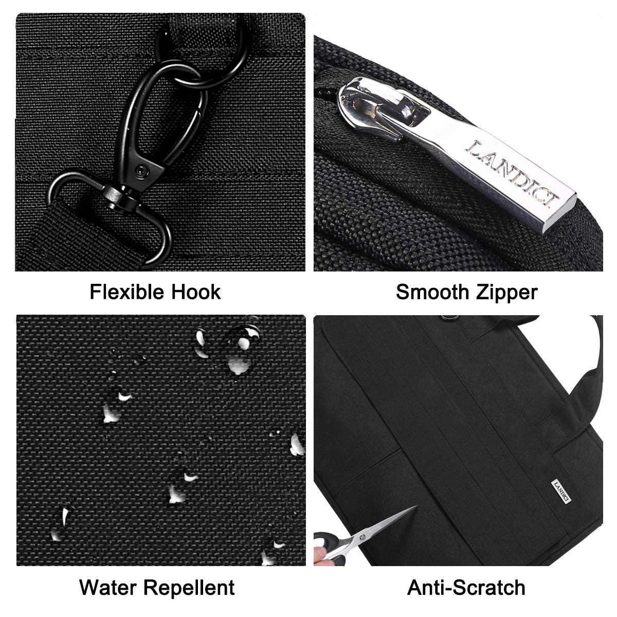 Laptop Bag case 17 17.3"  with Shoulder Strap Waterproof Computer Sleeve Cover