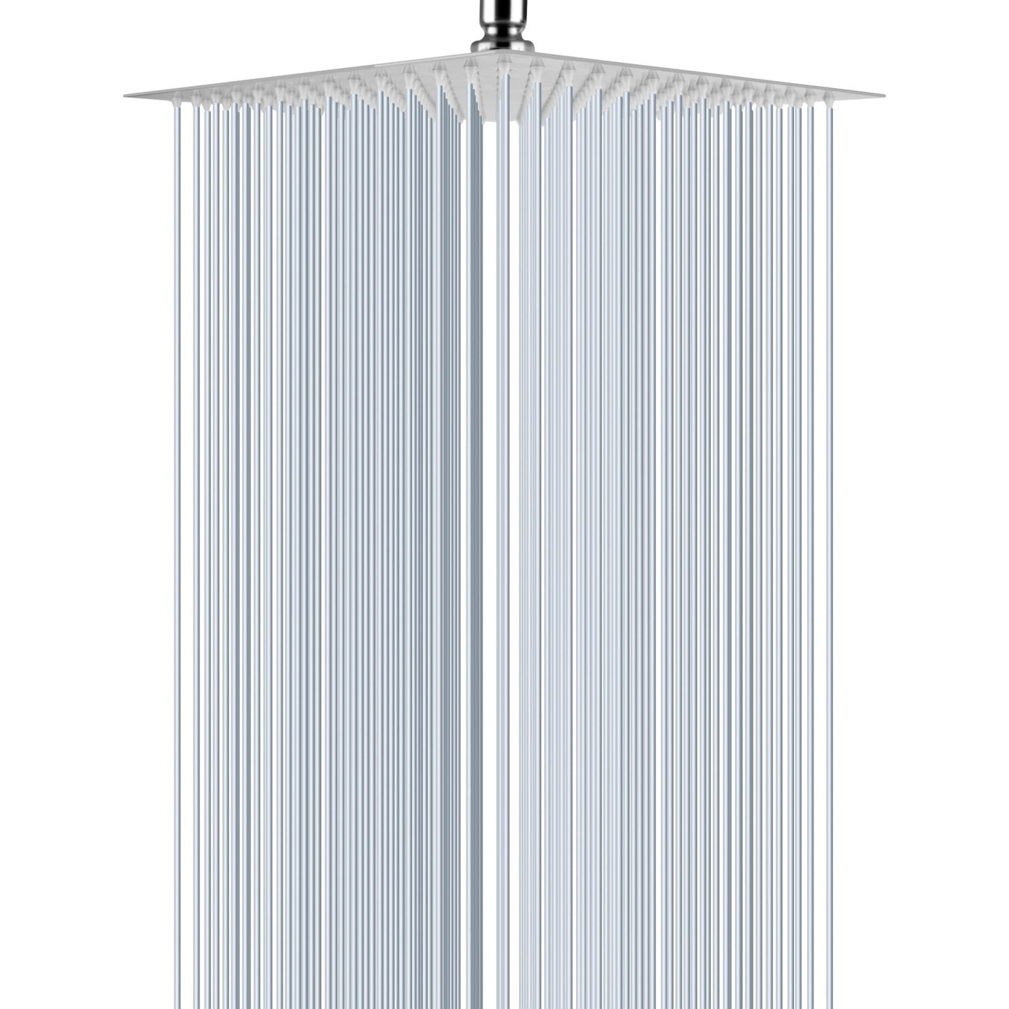 Rain Shower Head 12 inch Square Large Rainfall Overhead Fixed Shower Head