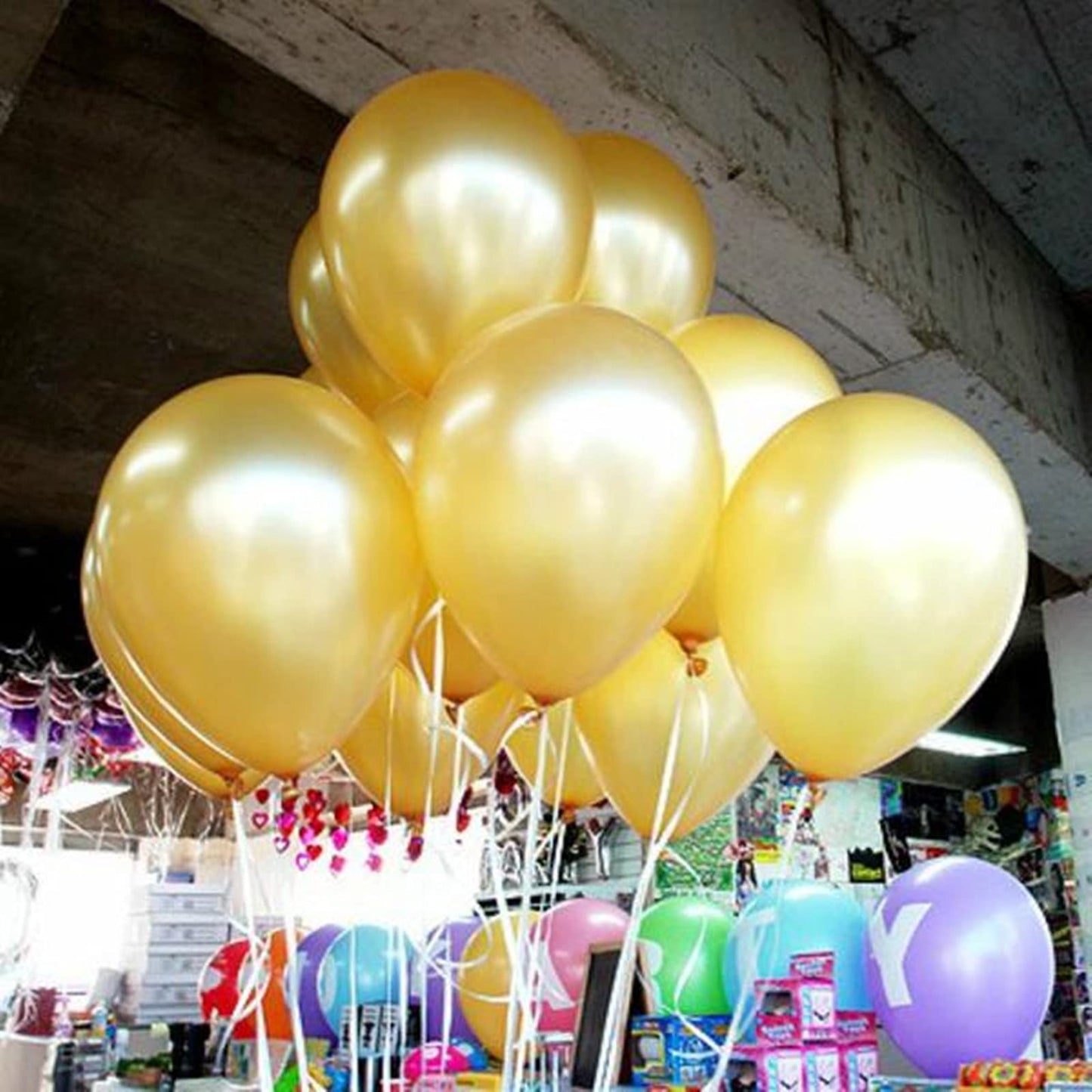 18-inch Gold Balloons 12pcs Thick Latex Party & Event Balloons