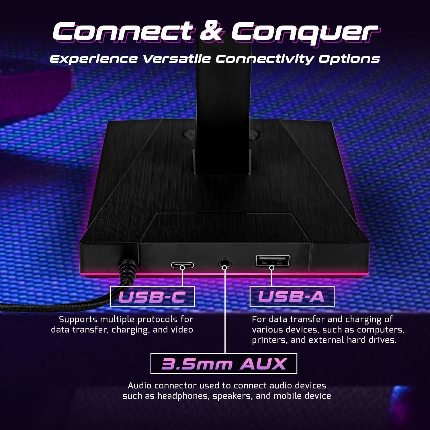PrisTeam Gaming Gaming Headset Stand - Gaming Headphones