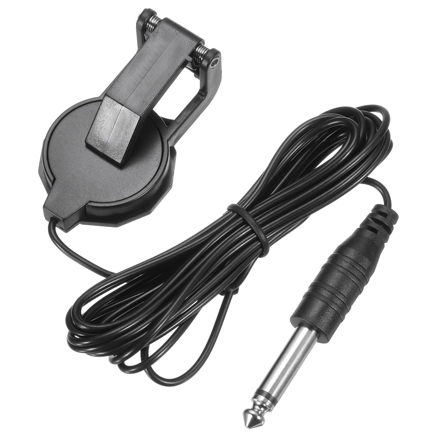 Clip-On Guitar Pickup Microphone for Acoustic Guitar, Ukulele, Violin – Black