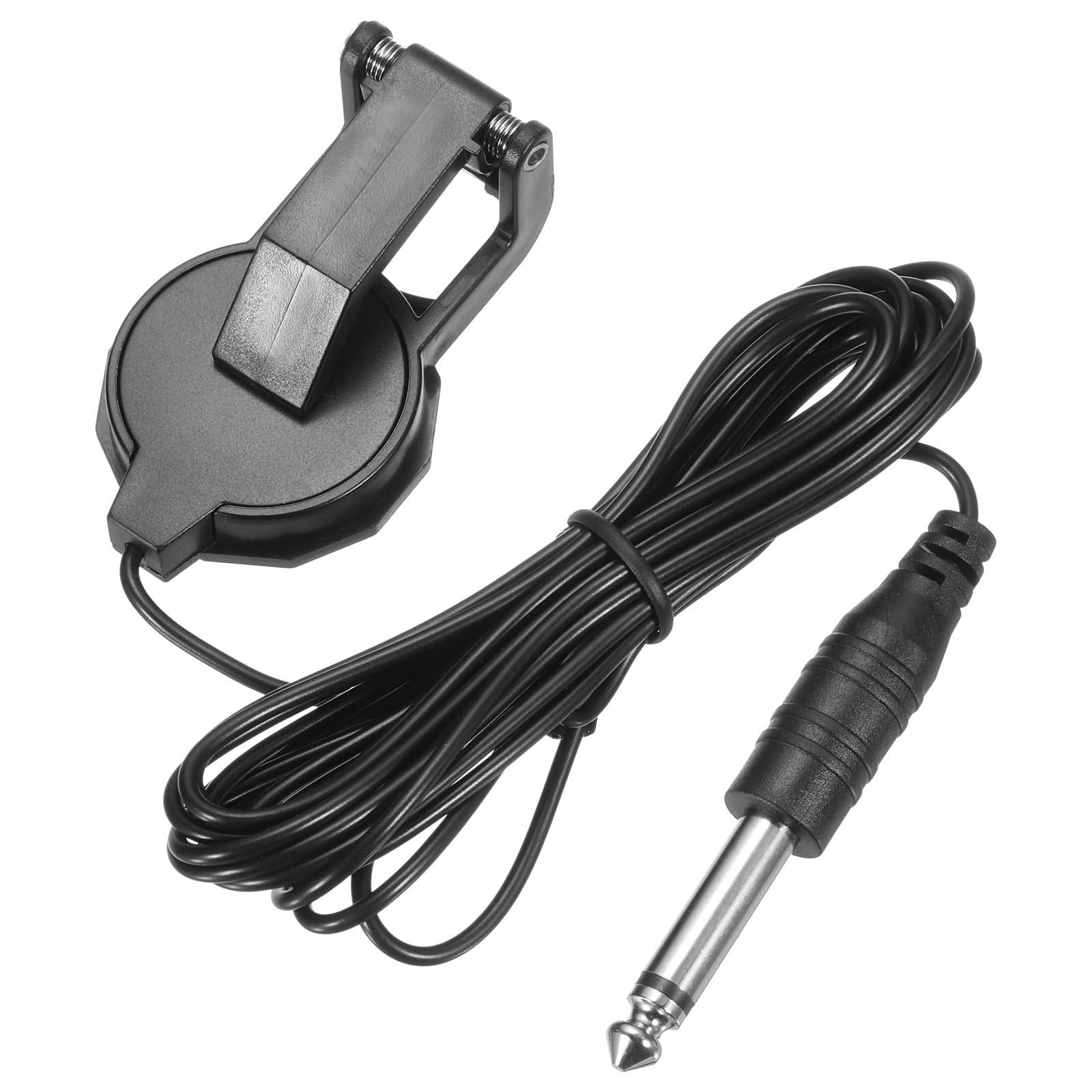 Clip-On Guitar Pickup Microphone for Acoustic Guitar, Ukulele, Violin – Black