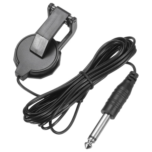 Clip-On Guitar Pickup Microphone for Acoustic Guitar, Ukulele, Violin – Black