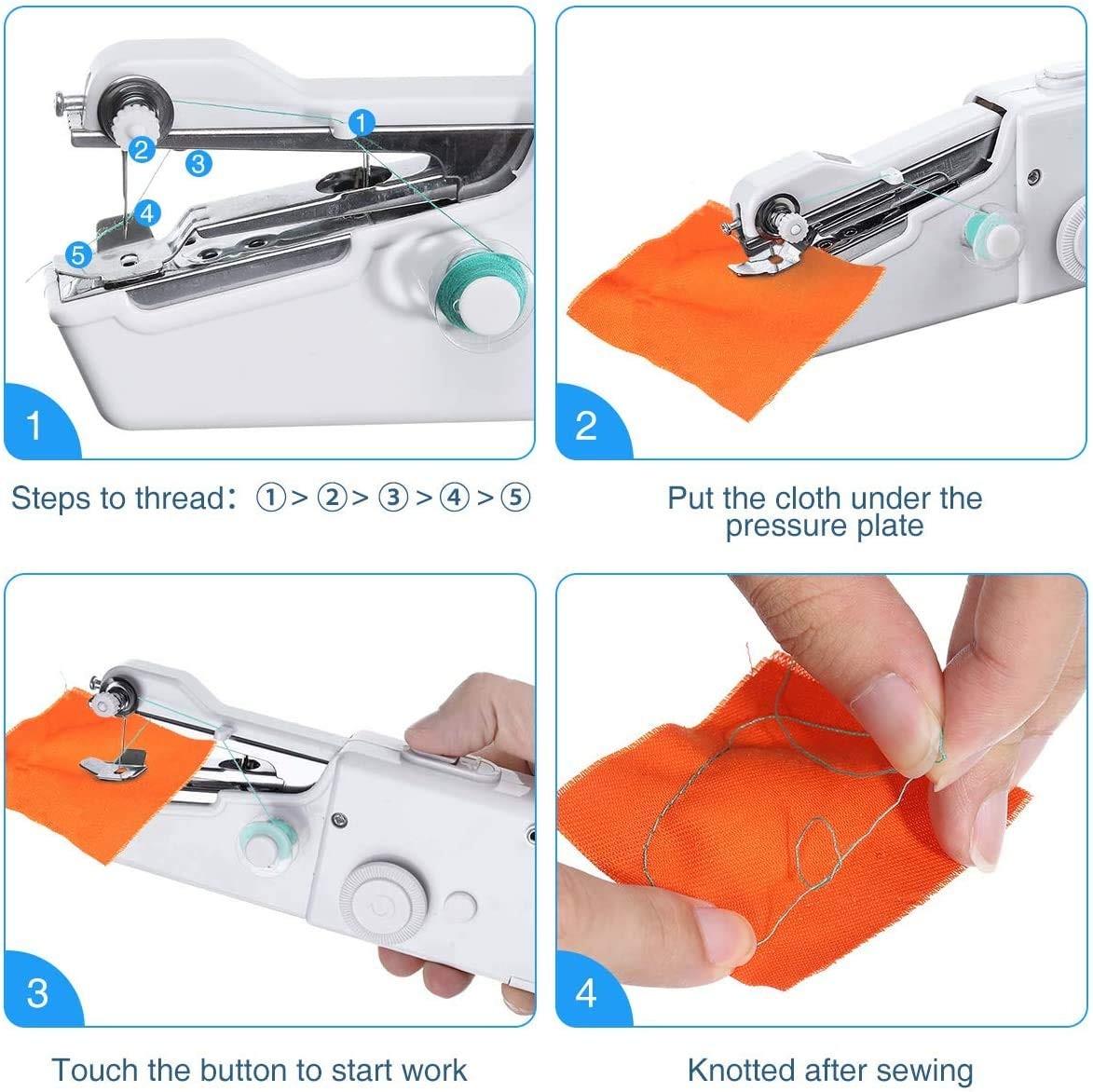 Handheld Sewing Machine, Mini Cordless Portable Electric Sewing Machine
