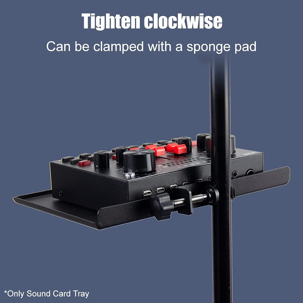 Sound Card Tray, Microphone Stand Tray, Multifunction Sound Card Bracket Faderr