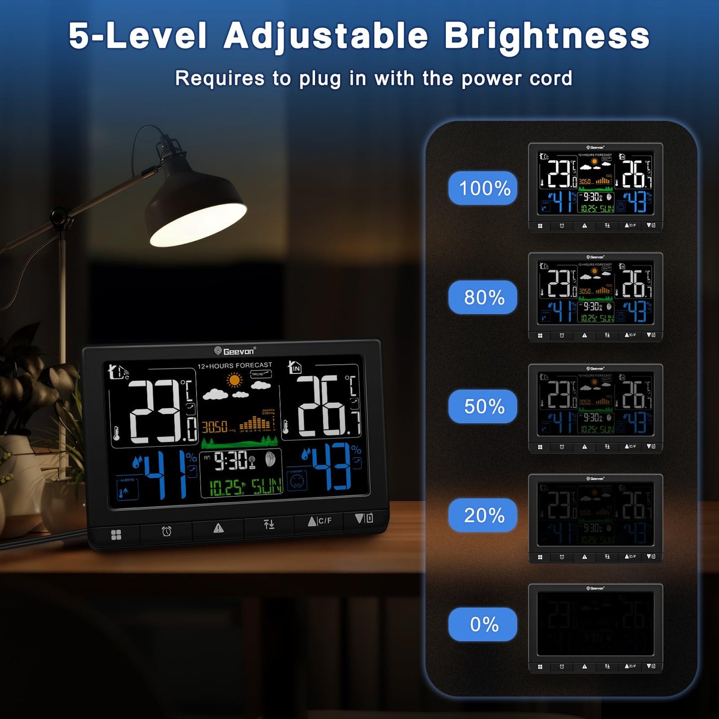 Wireless Weather Station with Outdoor Sensor Digital