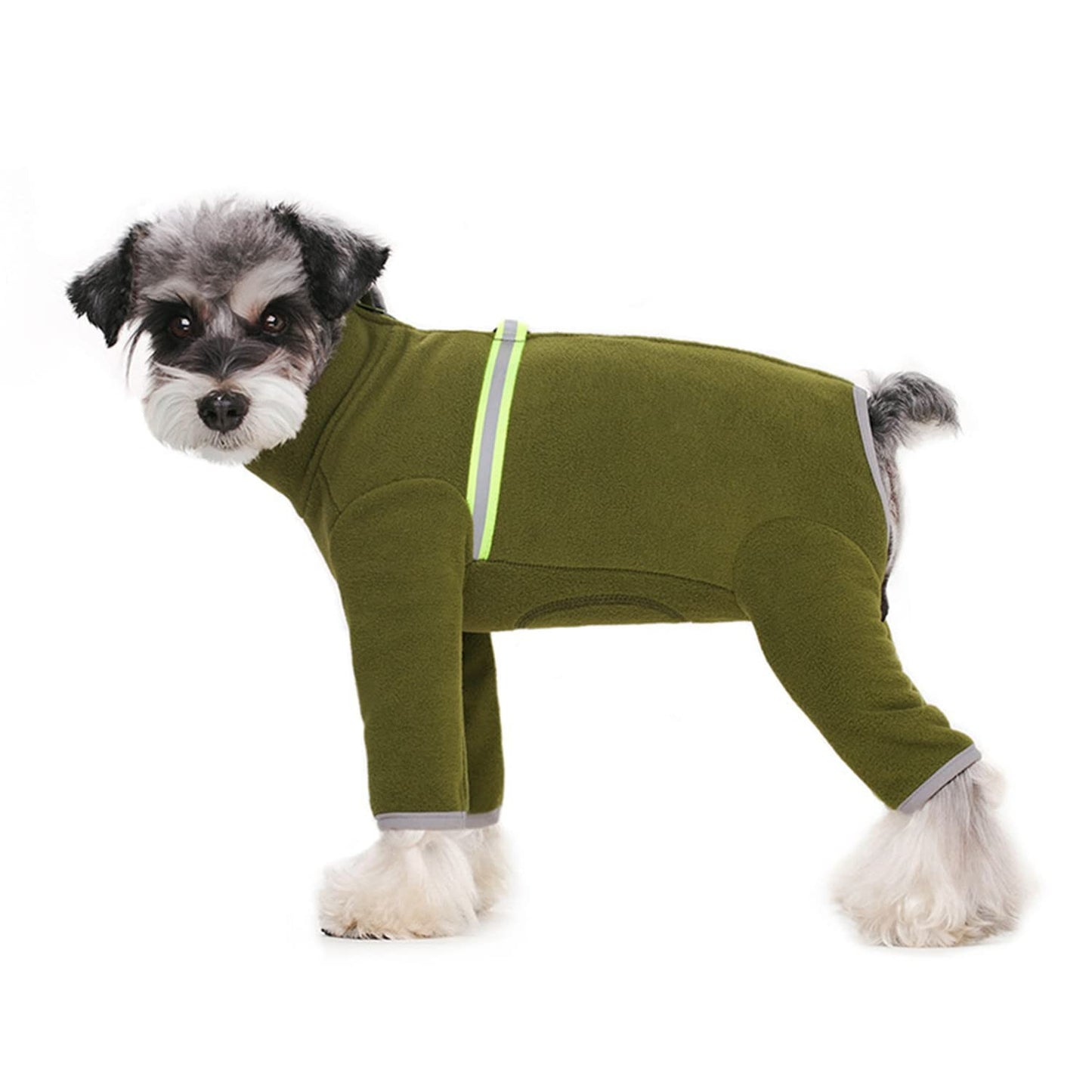 Dog Fleece Warm Clothes, Puppy Winter Long-Sleeved Four-Legged Clothes