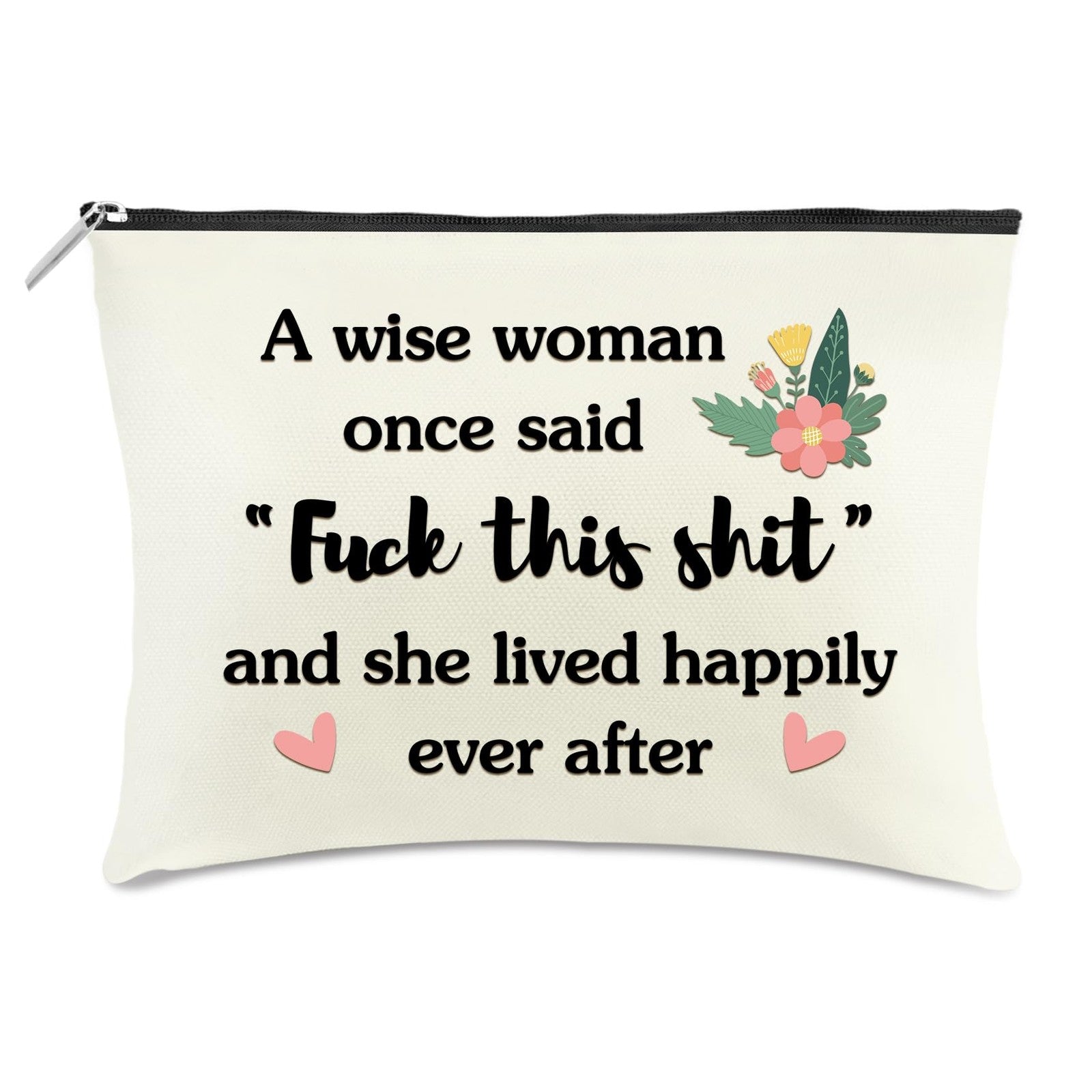 Unique Makeup Bag Gift for Women with Travel Cosmetic Pouch