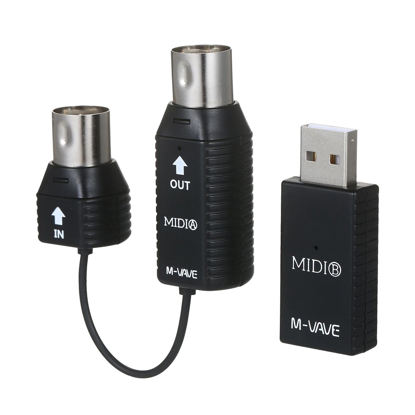 SHUAIGUO MS1 Mini Wireless MIDI Transmission System Adapter – Black