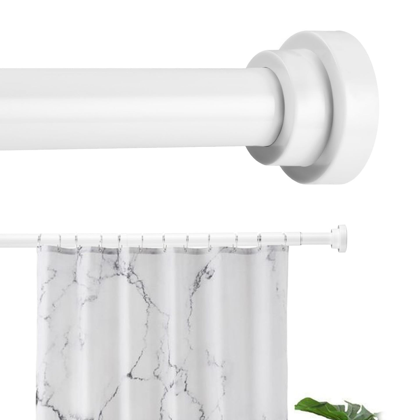 Extendable Shower Curtain Tension Rod 76-226cm,Telescopic Curtain Rod