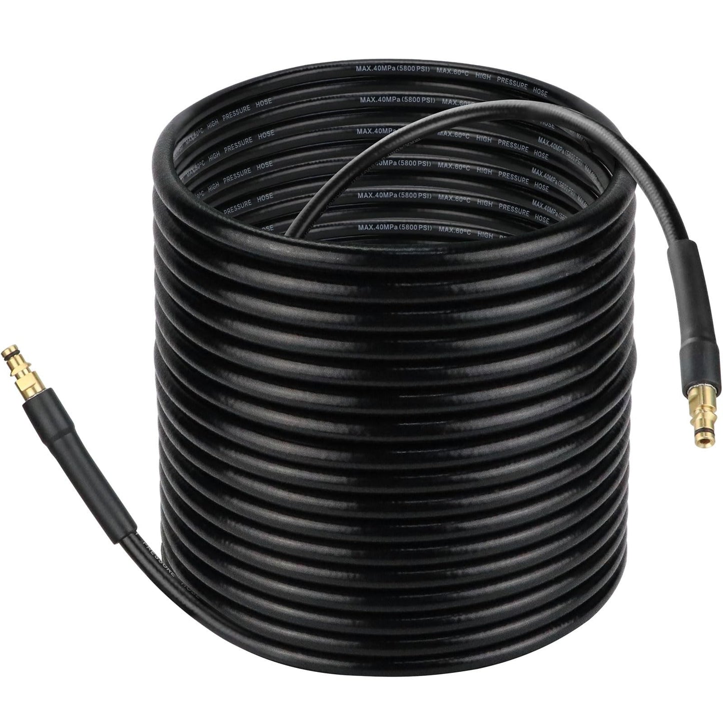 Pressure Washer Hose 20m 5800PSI High Pressure Replacement Hose – Quick