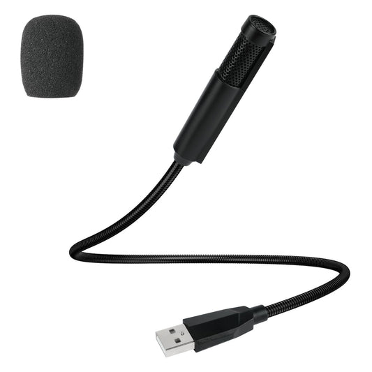 USB Microphone 360° Omnidirectional for Online Meetings – Metal