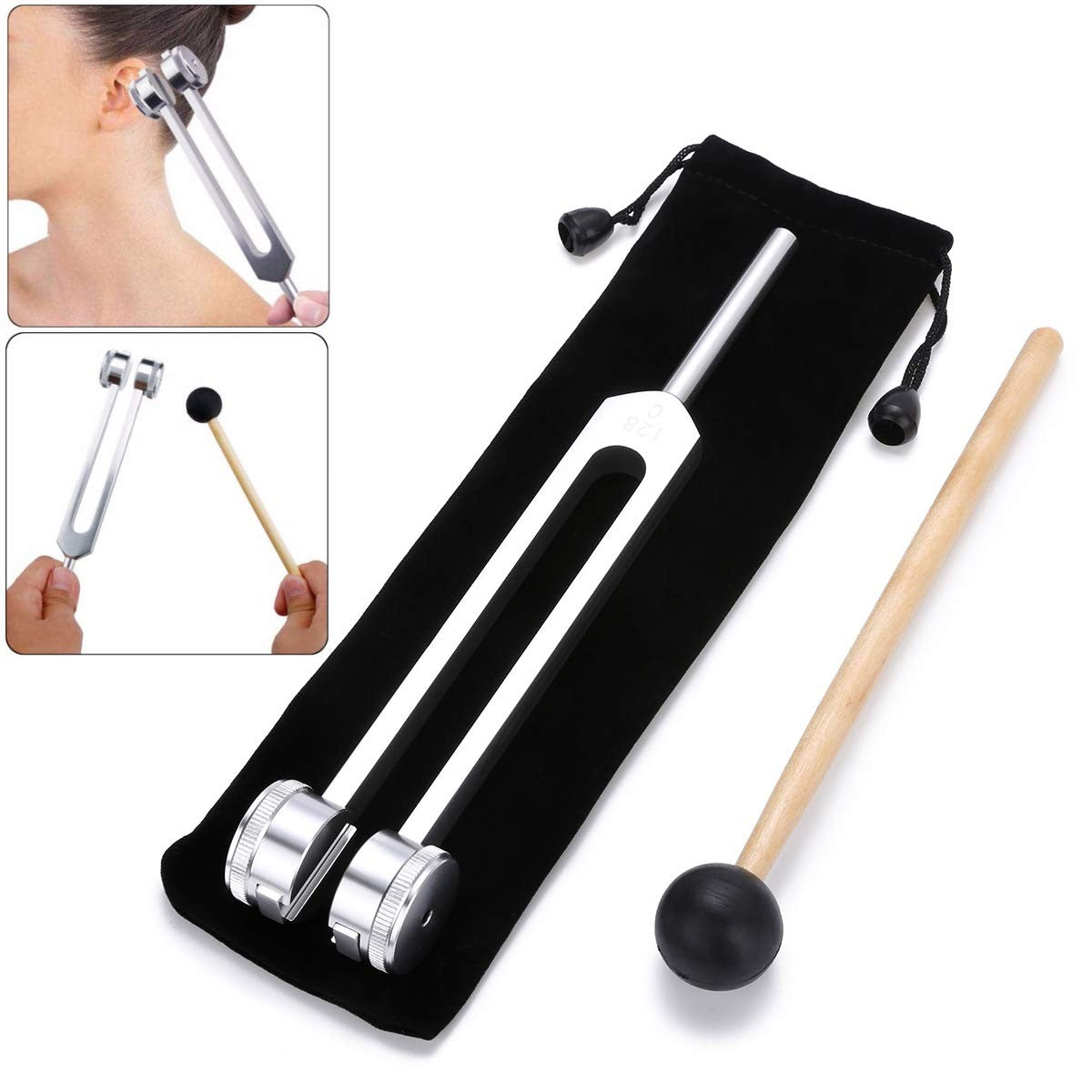 Bysameyee Tuning Fork 128 Hz Medical Aluminium Alloy for Healing – C-128