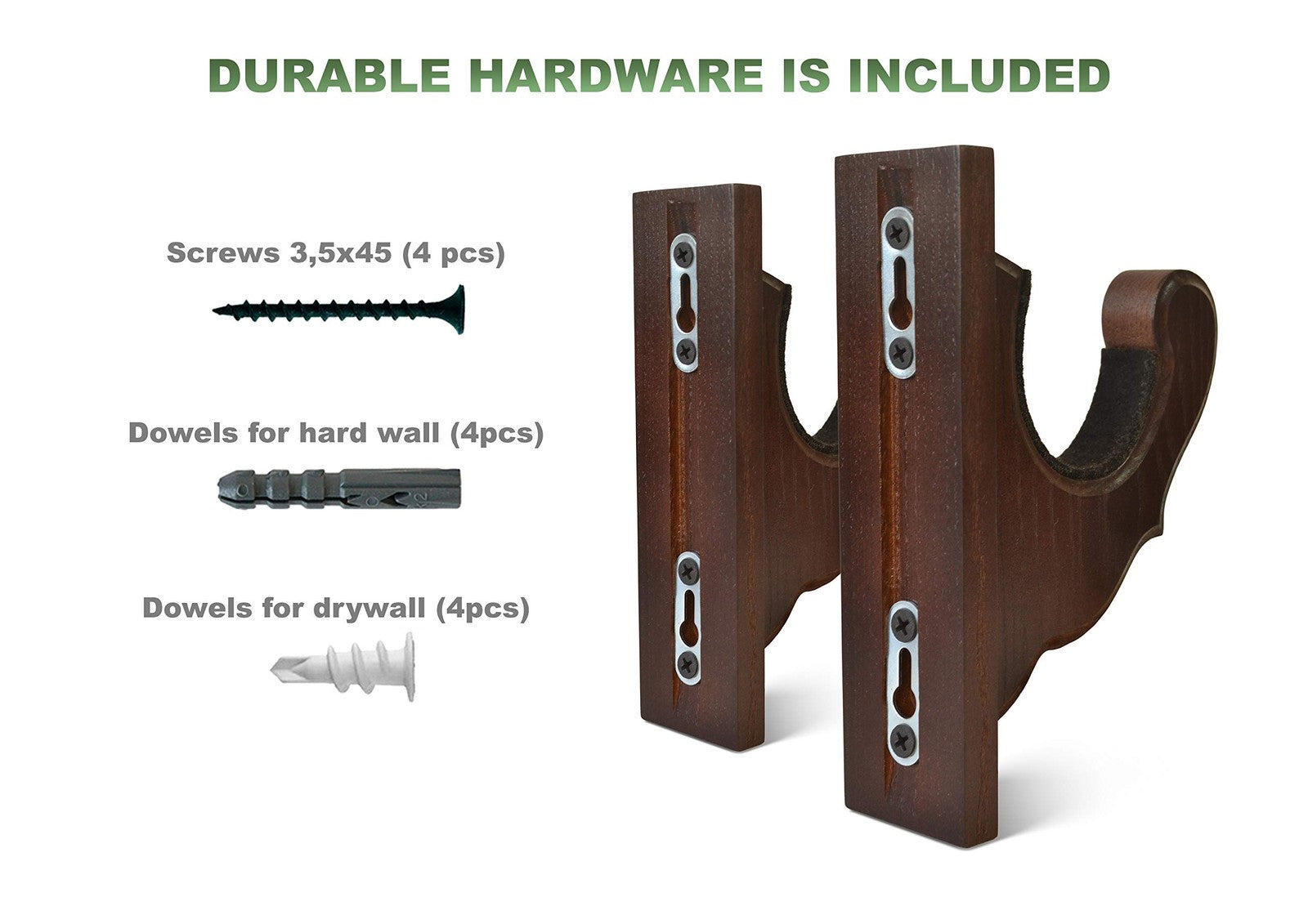 Teslyar Gun Rack Wall Mount Hold Up Displays Horizontal Rack