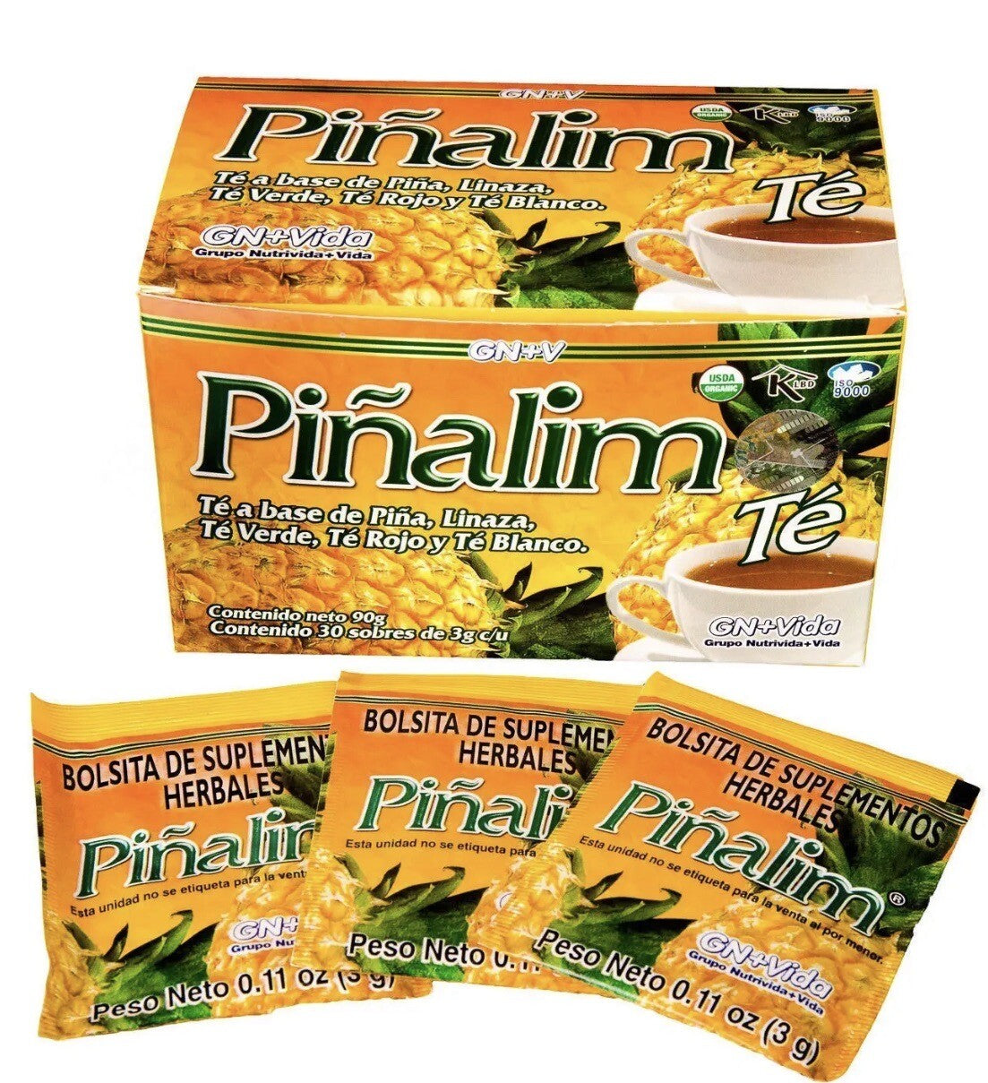 Pinalim Tea/Te de Mexican Version- Pineapple, Flax, Green Tea, White Tea
