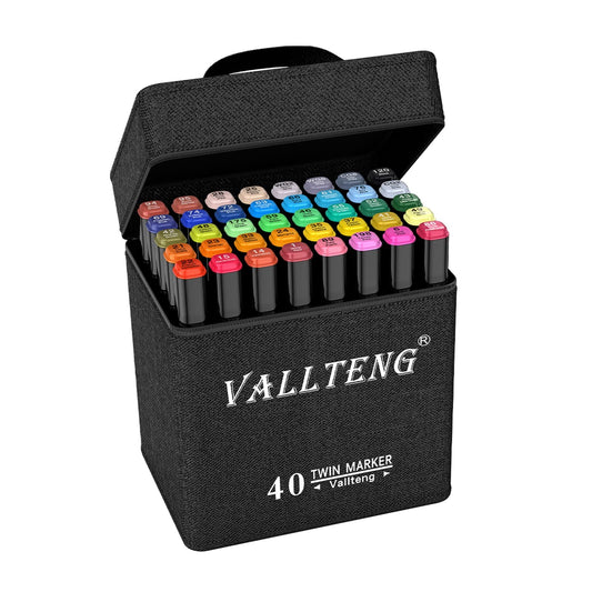 40 Colors Graphic Marker Pen Art Sketch Twin Marker Pen Permanent Graffiti Color