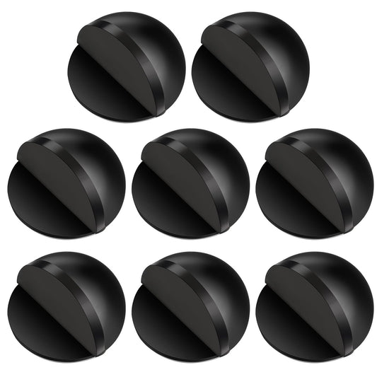 Hotop Self-Adhesive Floor Doorstop – Oval Stainless Steel Wall