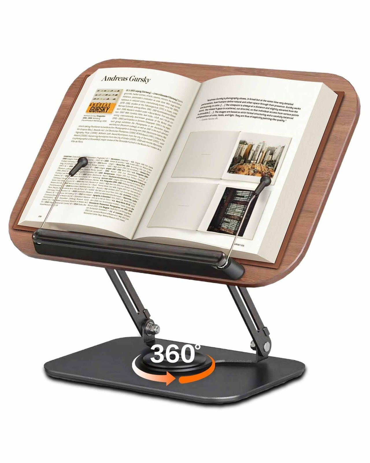 Adjustable Book Stand Holder with 360° Rotation – Multi-Use