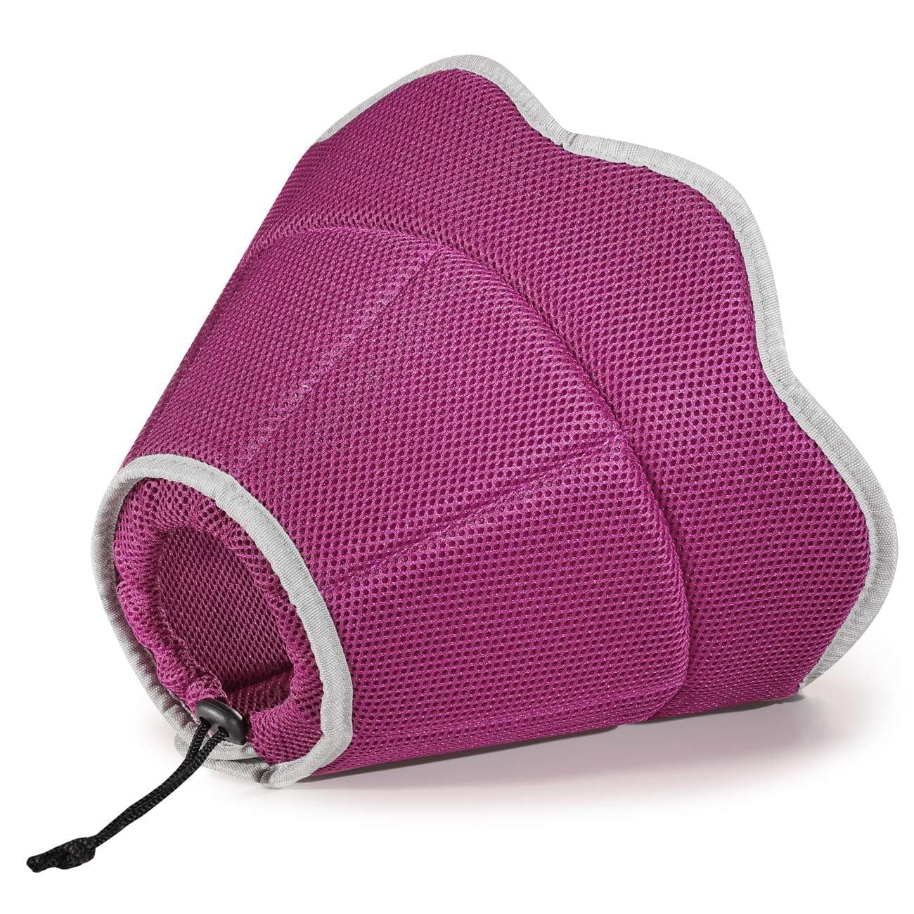Dog Recovery Collar E-Collar Breathable Surgery Protective Cone – Magenta L
