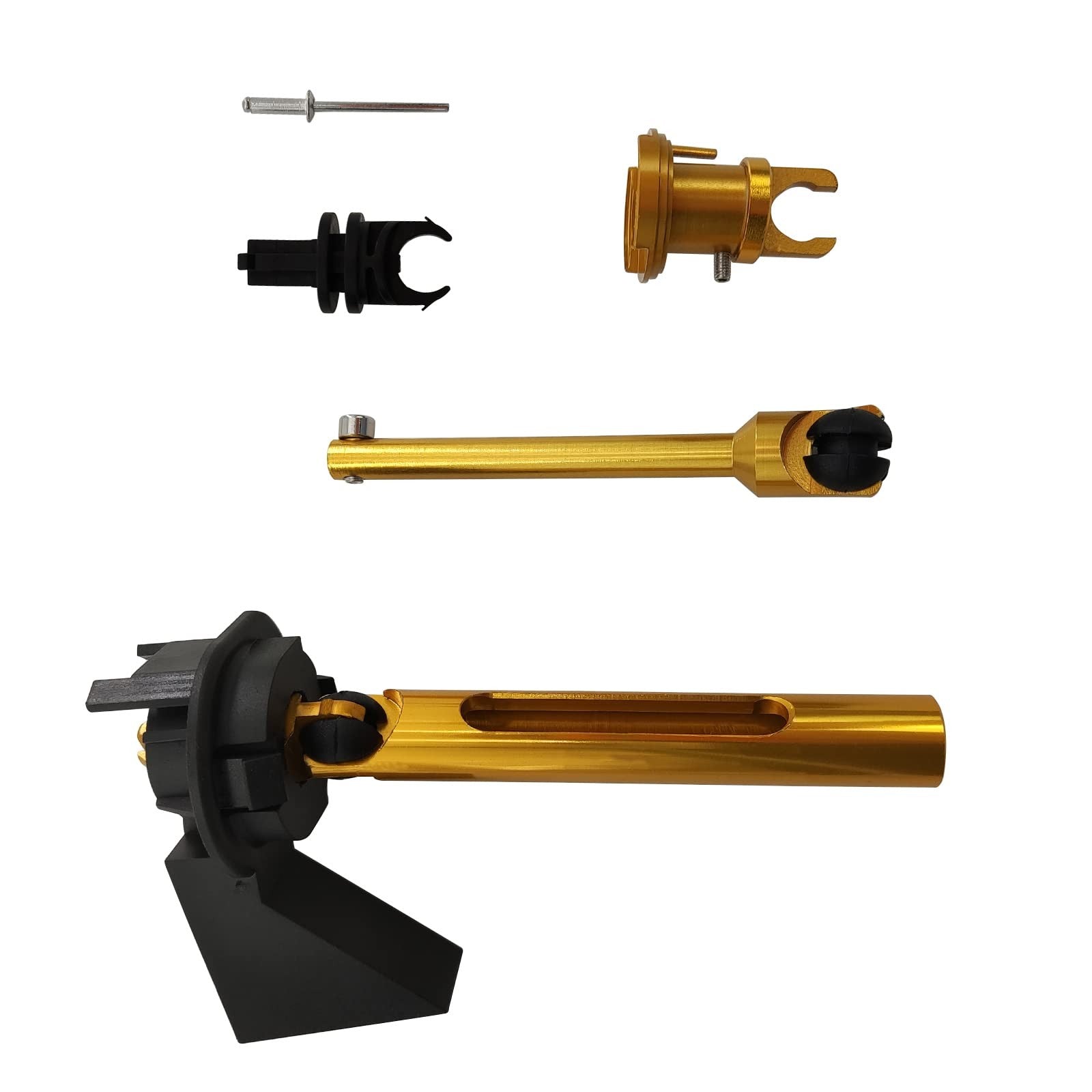 Temproad Aluminum Alloy Bonnet Hood Release Lock Repair Kit Latch