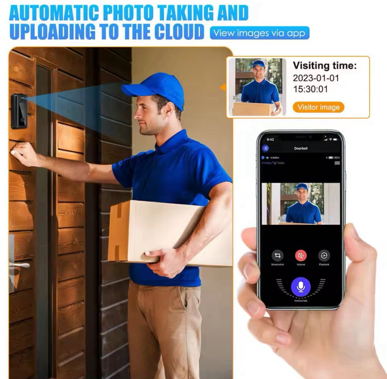 Tuya Doorbell With Camera Wireless Bundle Video Doorbell WIFI HD Outdoor 