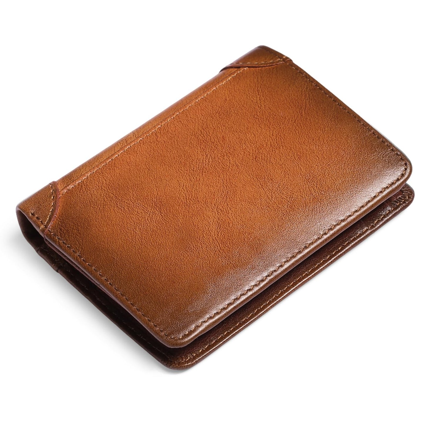 Mens Wallets RFID Blocking Genuine Leather Slim Wallets for Men with 2 ID Window