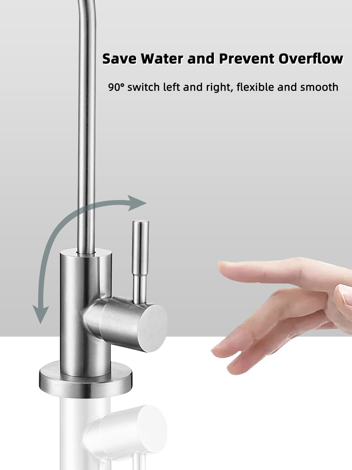 Drinking Water Tap,Easy to Install Sink Water Filter Tap for Kitchen Bar Sink