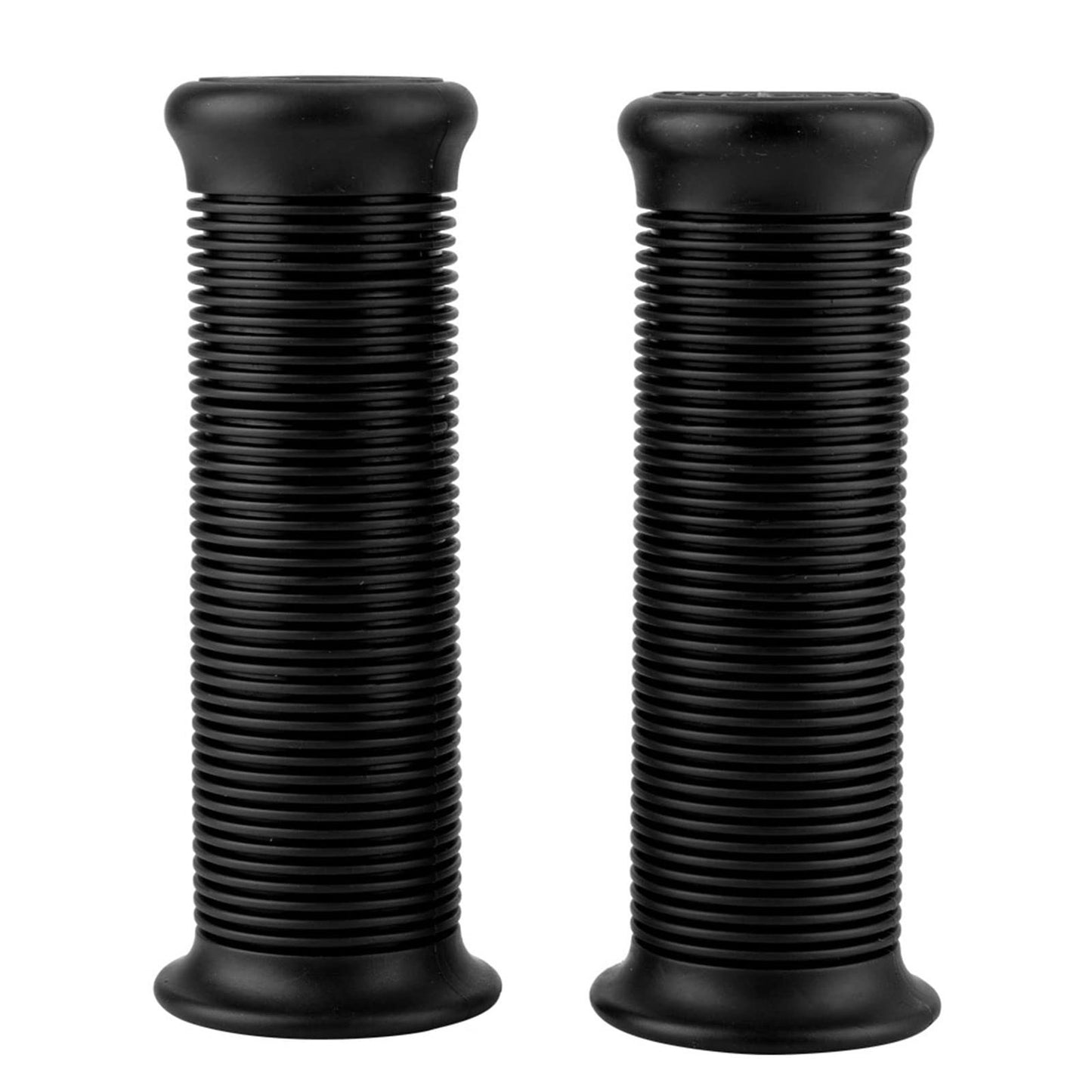 Motorcycle Hand Grips Universal Vintage TPU Non-Slip Thruster Grip Bar – Black