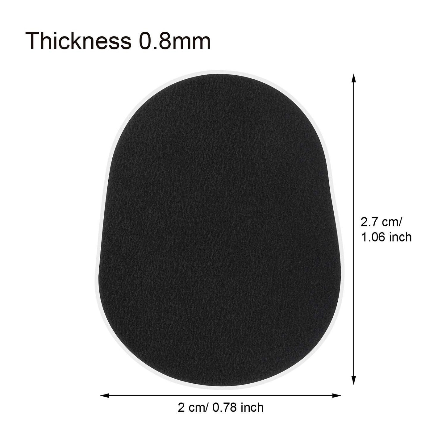 Saxophone Mouthpiece Cushion Pads for Alto & Tenor – 0.8mm Black 32 Pieces