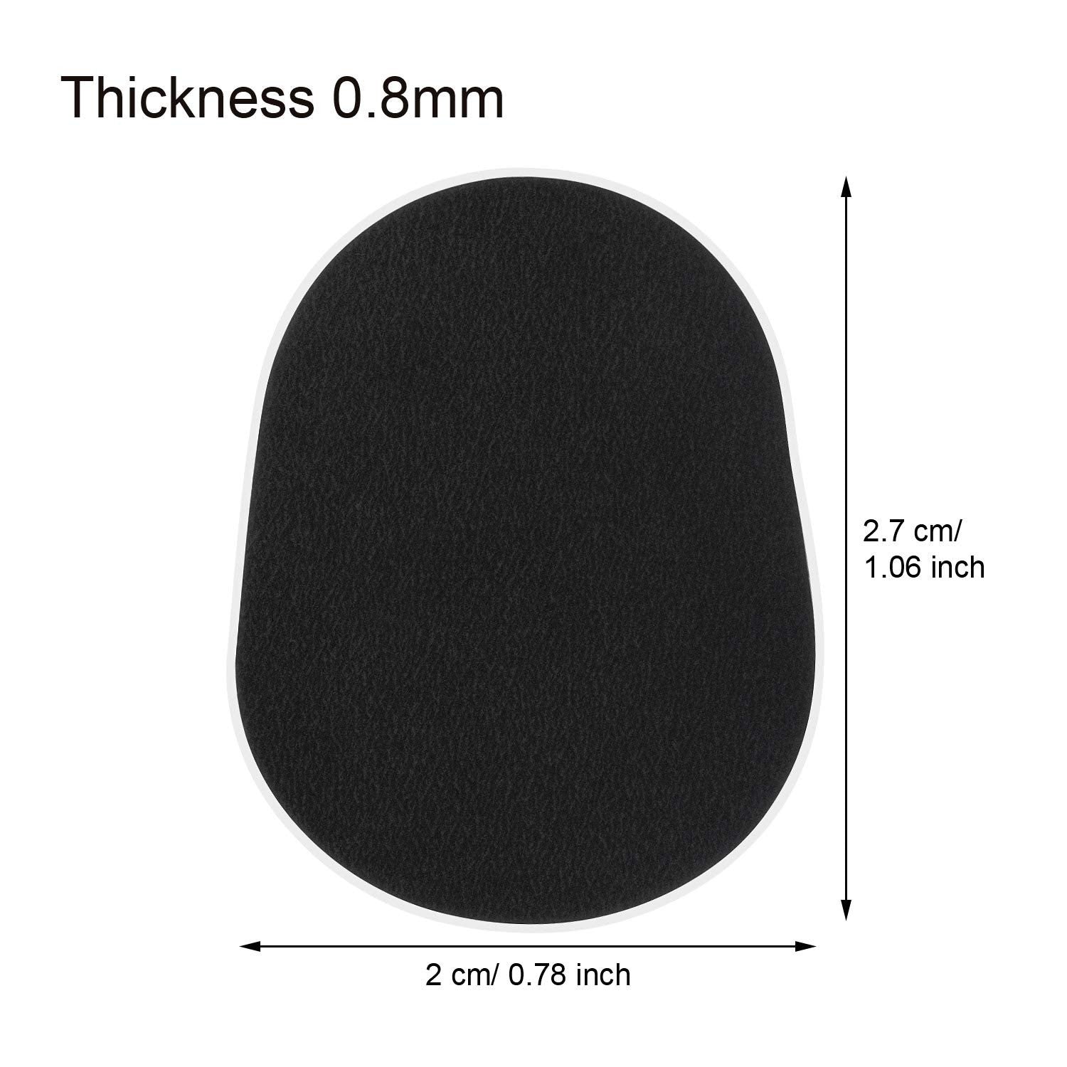 Saxophone Mouthpiece Cushion Pads for Alto & Tenor – 0.8mm Black 32 Pieces