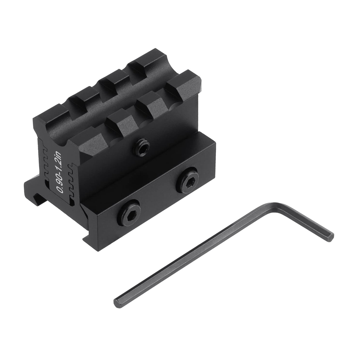 ToopMount Picatinny Riser Mount Rail Adjustable Height 0.9-1.2" Optic RiserMount