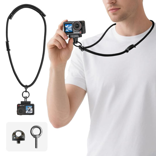 Camera Neck Strap Anti-Drop 1/4" Screw M5 Eye Bolt for GoPro DJI Insta360 Black