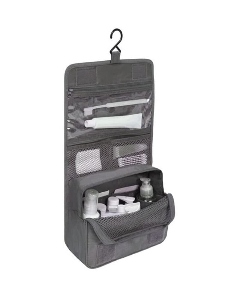Travel Toiletry Bag, Hanging Toiletries Wash Bag Makeup Cosmetic Organizer -Grey