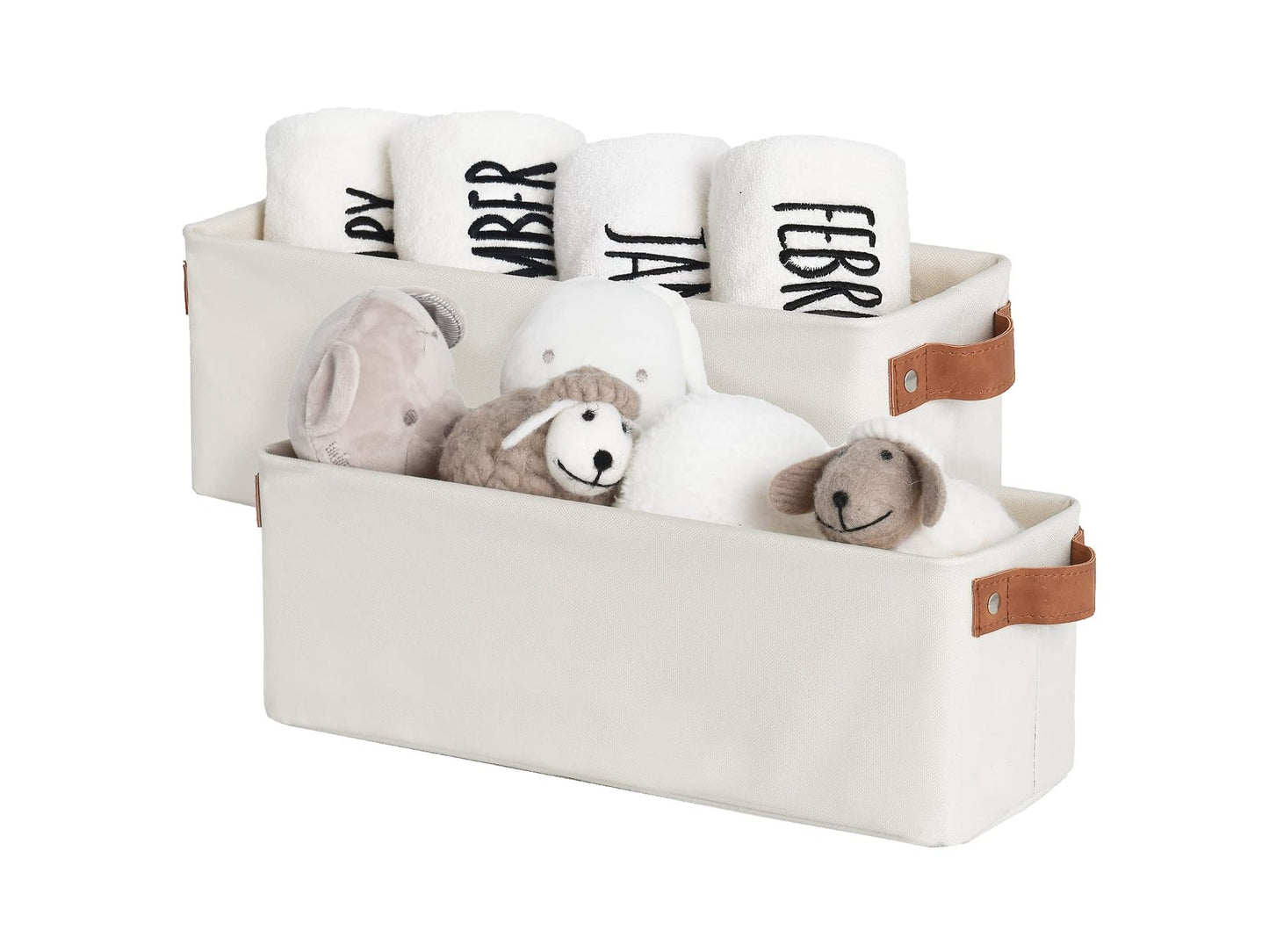 StorageWorks Narrow Storage Bins, Small Baskets