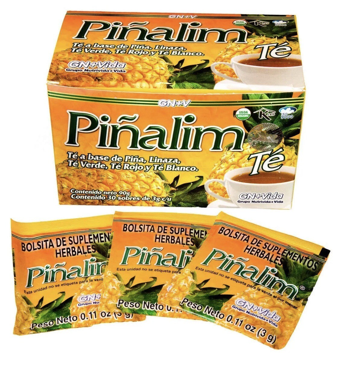 Pinalim Tea/Te de Mexican Version- Pineapple, Flax, Green Tea, White Tea